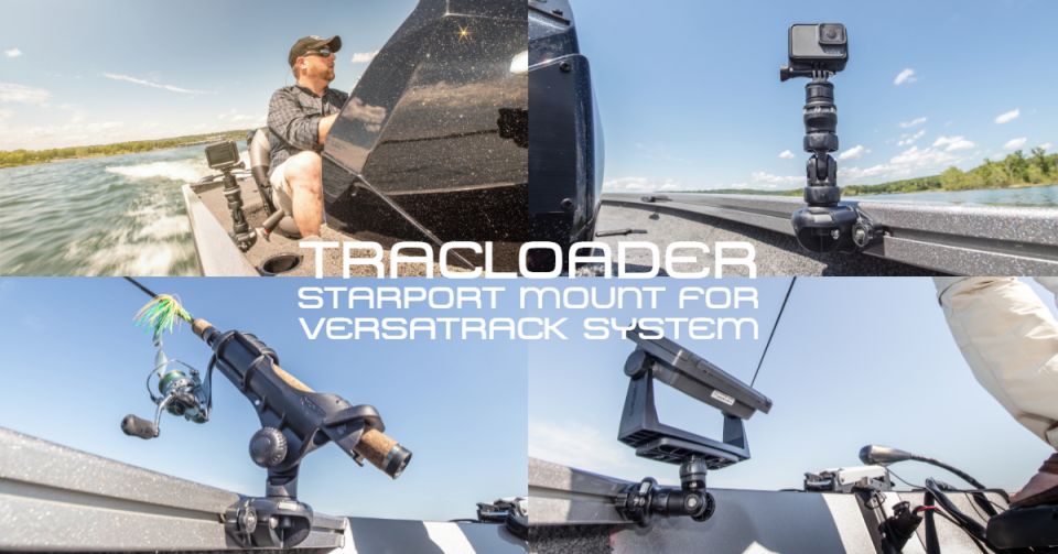 Mounts and accessories for Tracker boats Versatrack 