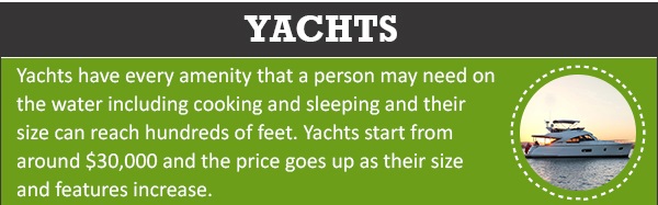 Best Yachts for lake