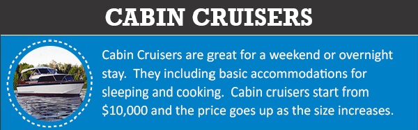 Cabin cruiser boats for lake