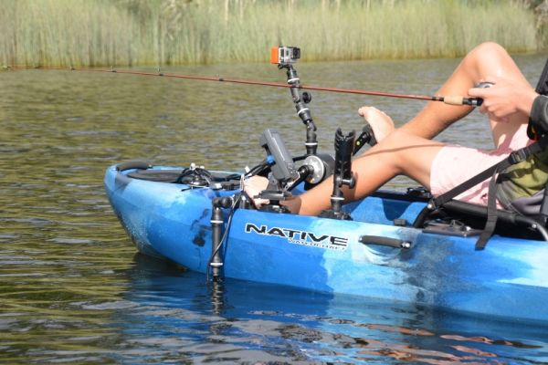 How to fit a fishfinder to your kayak with RAILBLAZA13