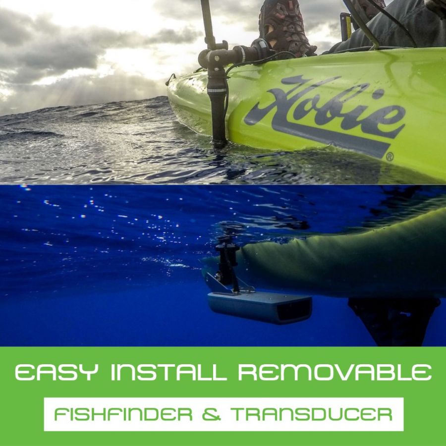 Easy Install & Removable Fishfinder & Transducer Option For Kayaks