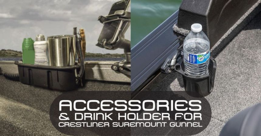 Accessories drinkholder for Crestliner boats suremount gunnel