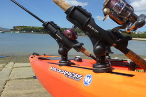 RAM ROD Fishing Rod Holder with 2 x 2.5 Base, Wilderness Systems Kayaks