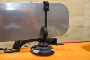 Kayak rudder park DIY using the RAILBLAZA Eye 25