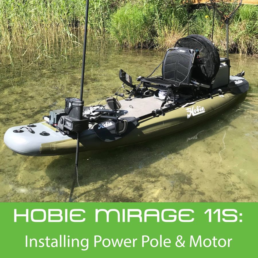 Installing A Power Pole & Electric Motor To Hobie Mirage 11S | RAILBLAZA