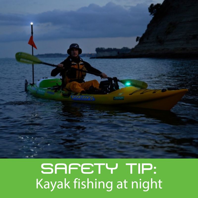 Safety TIP – Kayak fishing at night, what lights to use
