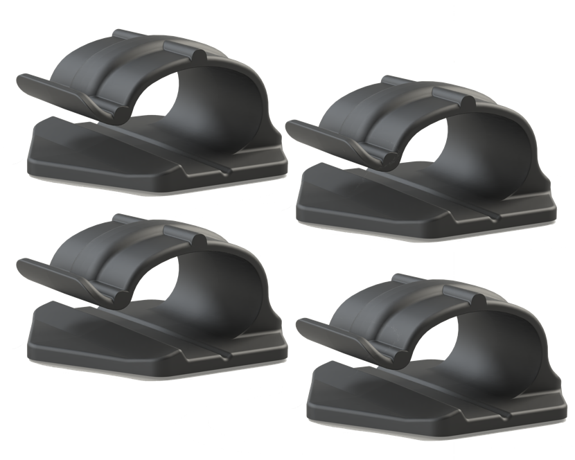 Adhesive Transducer Cable Clip 4 pack RAILBLAZA