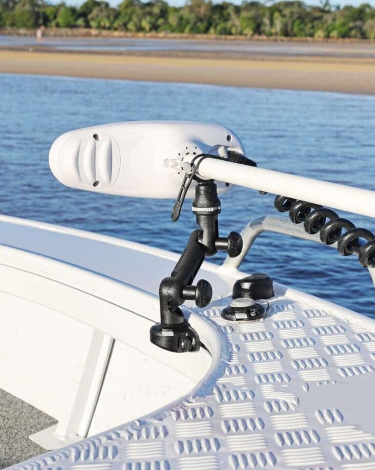 Trolling Motor Support XL with SidePort Tracloader SureMount RAILBLAZA