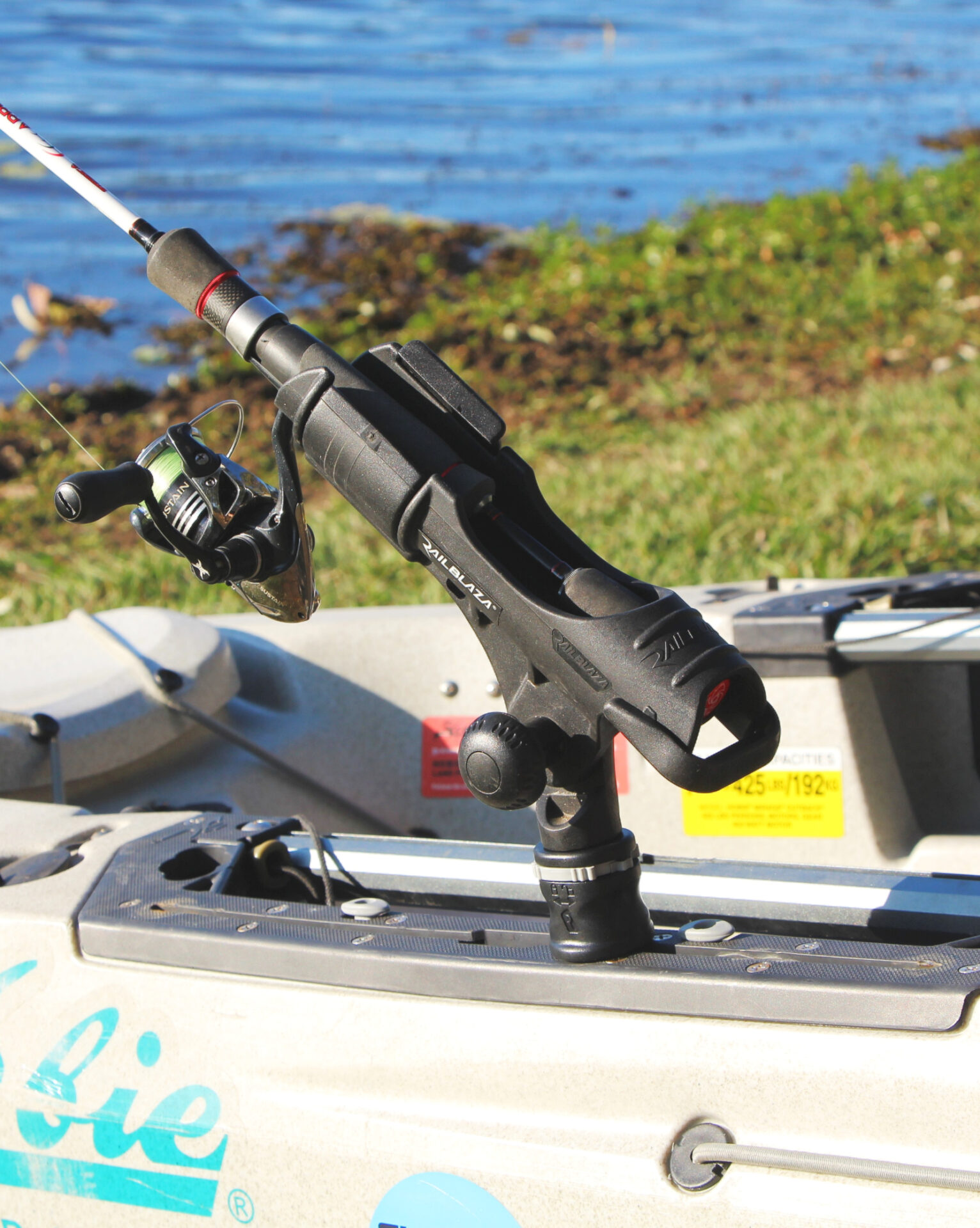 railblaza fishing rod holder II or when your hands are full Rod Holder II with MiniPort