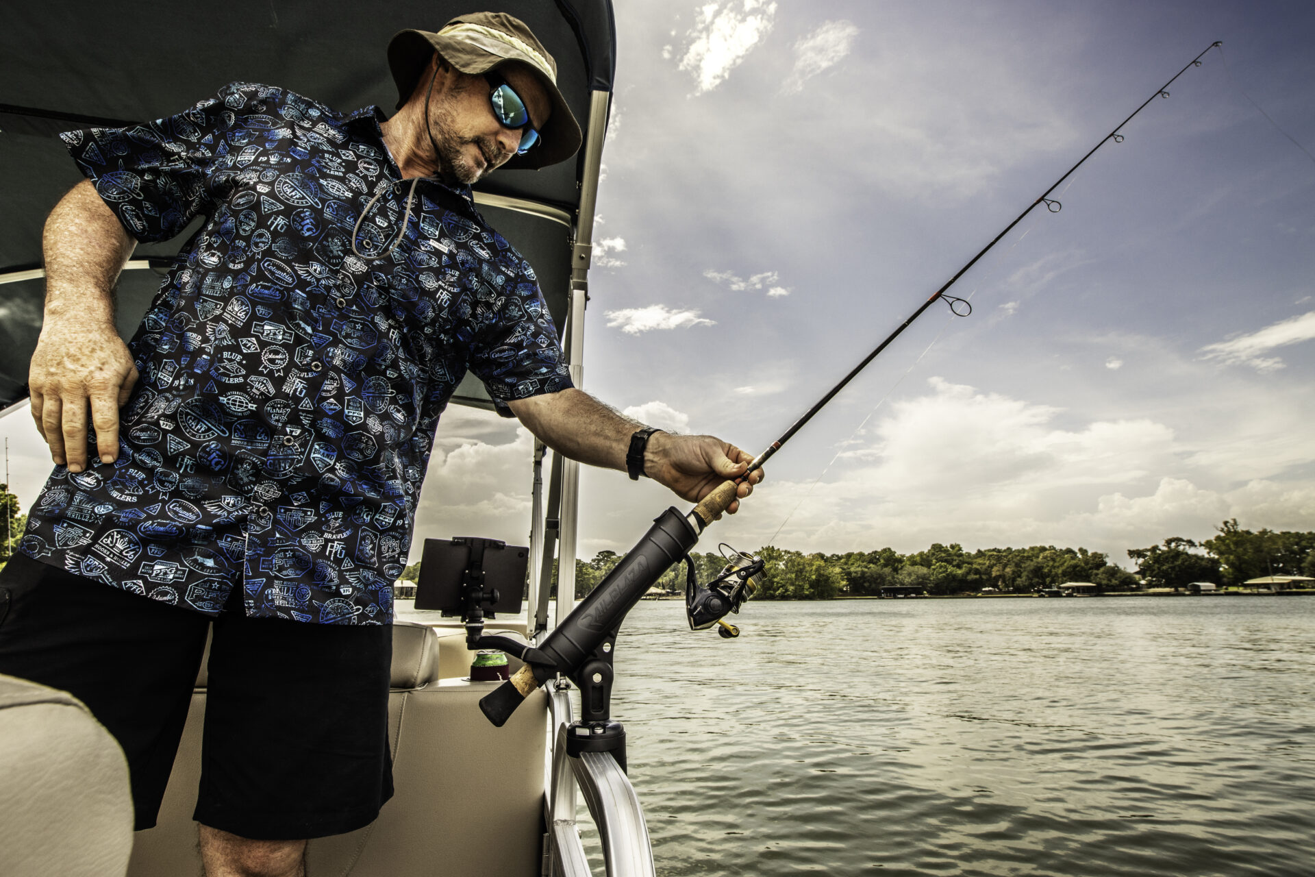 best fishing rod holders for pontoon boats Brocraft Crappie Holder Boat/ Pontoon Boat Rod Holder System/ Square Rail Mount Rod Holder System : Sports & Outdoors Stainless Steel Extension (Frame) Aluminum Casing Aluminum Wing or “T” Dimensions Fishing Rod Holder - Pontoon